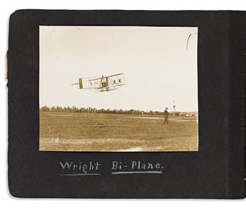 (AVIATION.) Photo album of the Harvard Boston Aero Meet, the first major aviation meet in the United States.